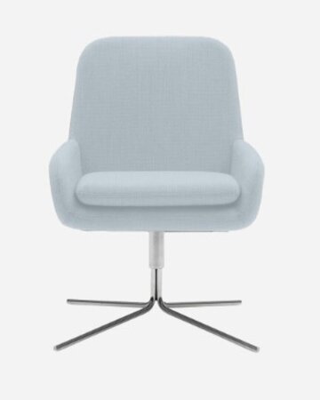 Softline Coco Drehsessel - Felt Melange - 641 Light Blue