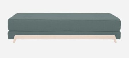 Softline Frame Schlafsofa mit Kaltschaum-Matratze - Felt Melange - 293 Grey Green