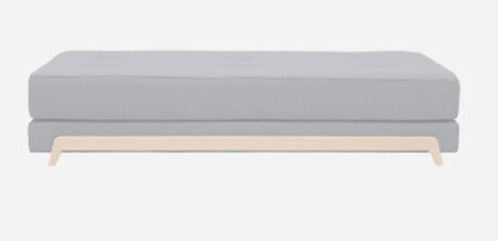 Softline Frame Schlafsofa mit Kaltschaum-Matratze - Felt Melange - 612 Light Grey