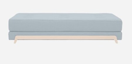 Softline Frame Schlafsofa mit Kaltschaum-Matratze - Felt Melange - 641 Light Blue