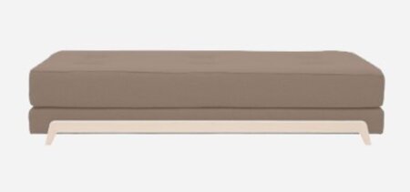 Softline Frame Schlafsofa mit Kaltschaum-Matratze - Felt Melange - 849 Light Brown