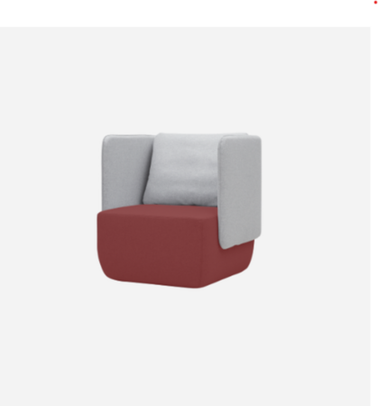 Softline Opera Sessel Niedrig-Cento, Felt, Felt Melange, Valencia, Velvet