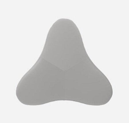 Softline Chat Pouf - Gross-felt-melange