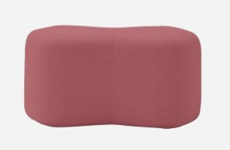 Softline Unit Pouf - Cento, Felt, Felt Melange, Valencia, Velvet