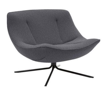 SOFTLINE VERA SESSEL - Felt Melange - 623 Dark Grey