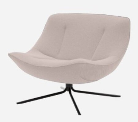 SOFTLINE VERA SESSEL - Felt Melange - 642 Lilac