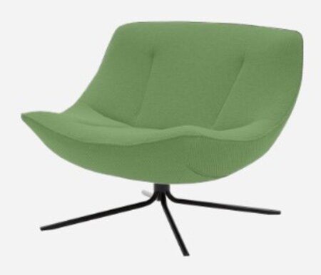 SOFTLINE VERA SESSEL - Felt Melange - 848 Green