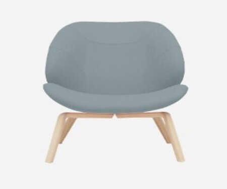 SOFTLINE EDEN SESSEL - Felt Melange - 292 Light Grey