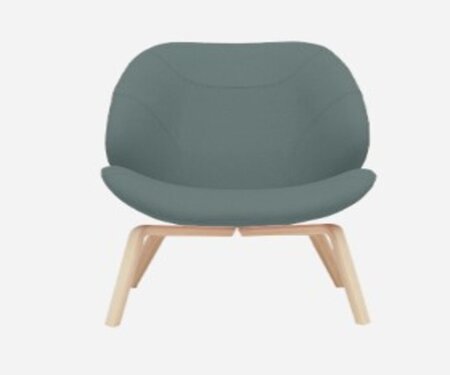 SOFTLINE EDEN SESSEL - Felt Melange - 293 Grey Green