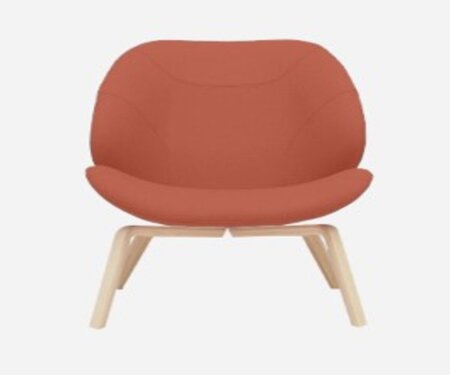 SOFTLINE EDEN SESSEL - Felt Melange - 298 Red