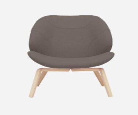 SOFTLINE EDEN SESSEL - Felt Melange - 635 Brown