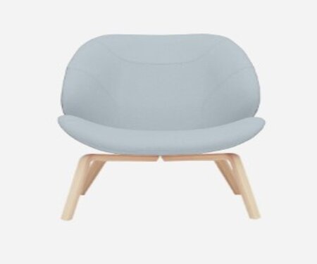 SOFTLINE EDEN SESSEL - Felt Melange - 641 Light Blue