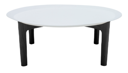 Softline Tray Tisch-Niedrige-White-Ash Black Stained