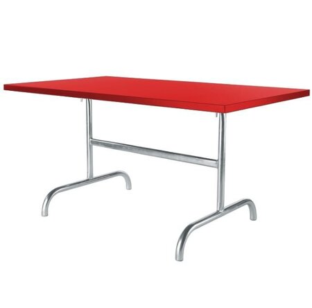 Schaffner Metalltisch Säntis 140 x 80 rot