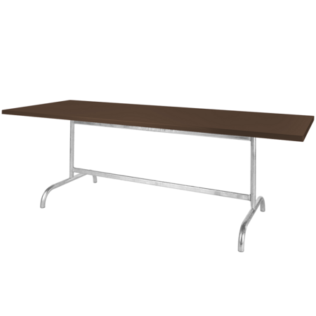 Schaffner Metalltisch Säntis 180x80 - Mokka