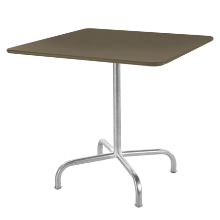 Schaffner Metalltisch Rigi 70x70 - Feuerverzinkt / Champagner
