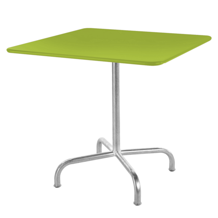 Schaffner Metalltisch Rigi 70x70 - Feuerverzinkt / Hellgrün