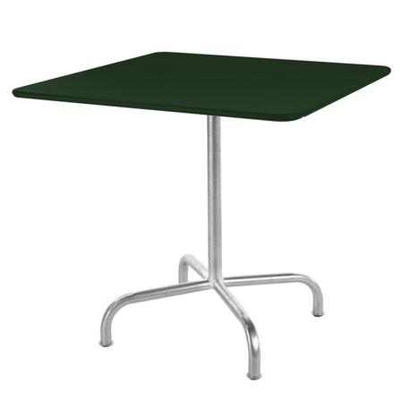 Schaffner Metalltisch Rigi 70x70 - Feuerverzinkt / Tannengrün