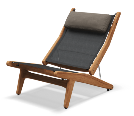 GLOSTER Bay Sessel-Buffed Teak | Textilen Anthrazit