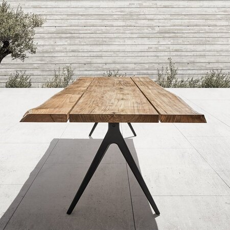 Gloster Raw Split Tisch 96 x 280 cm