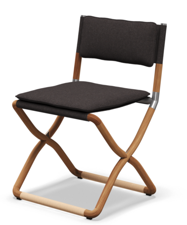 Gloster Navigator FOLDING CHAIR - Stuhl ohne Armlehne - Ground Charcoal