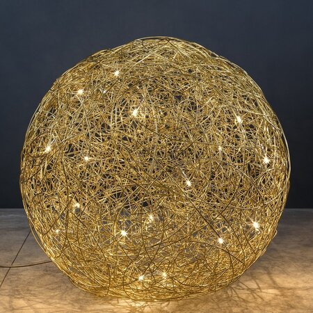 Catellani & Smith FIL DE FER IP65 LED Ø 100 cm - Aluminium In Gold Eloxiert