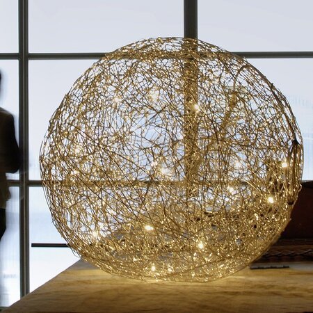 Catellani & Smith FIL DE FER IP65 LED Ø 100 cm - Aluminium In Gold Eloxiert