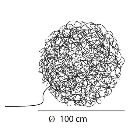Catellani & Smith FIL DE FER IP65 LED Ø 100 cm - Aluminium Natur