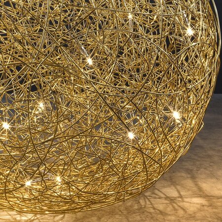 Catellani & Smith FIL DE FER IP65 LED Ø 70 cm - Aluminium in Gold Eloxiert