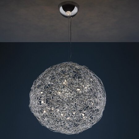 Catellani & Smith FIL DE FER LED Pendelleuchte - 50 cm - Aluminium Natur