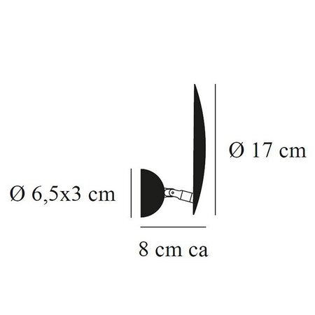 Catellani & Smith Lederam W1 Led-Wandleuchte Ø 17 Cm 