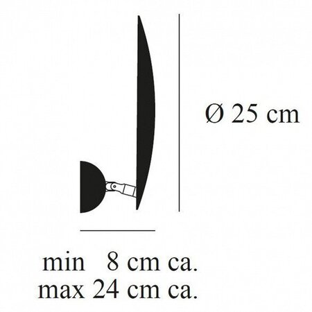 Catellani & Smith Lederam W1 Led-Wandleuchte Ø 25 Cm 