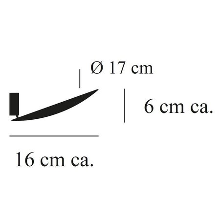 Catellani & Smith Lederam Wf Led-Wandleuchte Ø 17 Cm