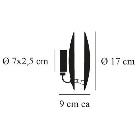 Catellani & Smith LEDERAM W LED-Wand- oder Deckenleuchte Ø 17 cm