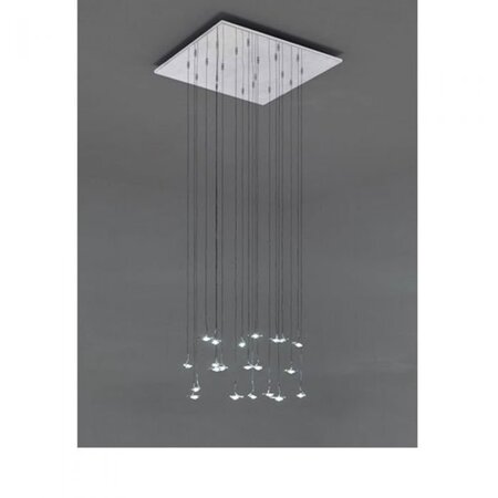 Catellani & Smith Pendelleuchte Jackie O Chandlier - 20 LEDs - Metallplatte 60x60cm