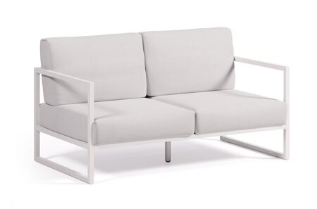 Kave Home COMOVA - Outdoor Sofa - 2 sitzer - Weiss / Weiss