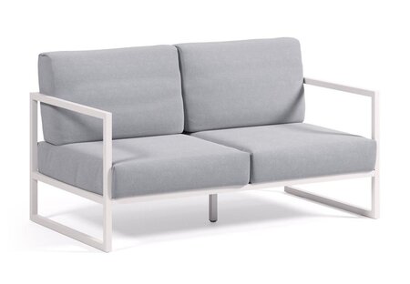 Kave Home COMOVA - Outdoor Sofa - 2 sitzer - Weiss / Blau