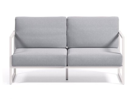 Kave Home COMOVA - Outdoor Sofa - 2 sitzer -  Weiss / Blau