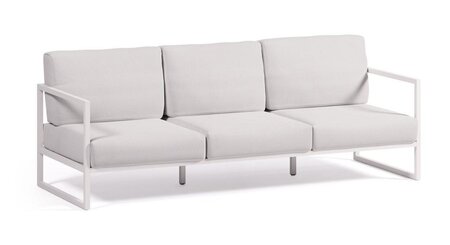 Kave Home COMOVA - Outdoor Sofa -  3 sitzer -  Weiss / Weiss