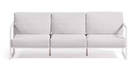 Kave Home COMOVA - Outdoor Sofa -  3 sitzer -  Weiss / Weiss