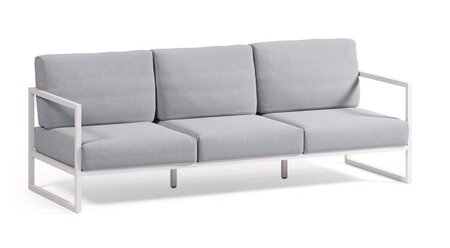 Kave Home COMOVA - Outdoor Sofa -  3 sitzer - Weiss / Blau
