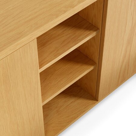 Kave Home ABILEN - Sideboard Eiche 180 x 75 cm-Natur