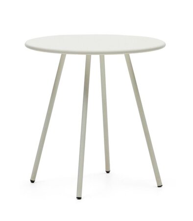 Kave Home MONTJOI - Gartentisch Ø 70 cm - Weiß