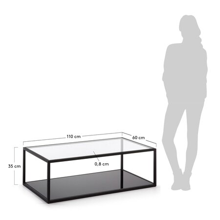 Kave Home BLACKHILL - Couchtisch -110