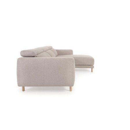 Kave Home SINGA - Sofa 3 Sitzer mit Chaiselongue - Beige - Rechts