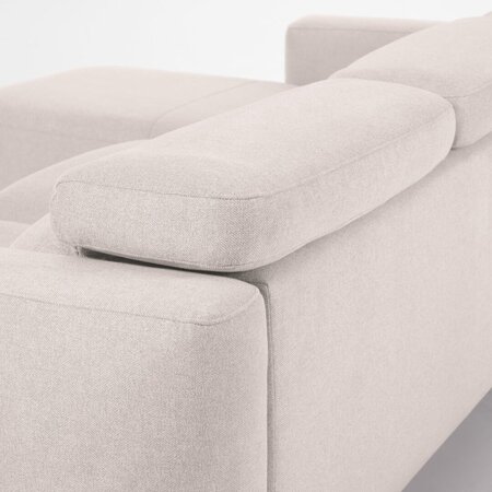 Kave Home SINGA - Sofa 3 Sitzer mit Chaiselongue - Weiss - Rechts