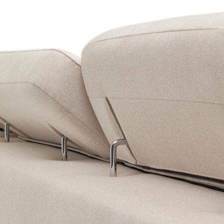 Kave Home SINGA - Sofa 3 Sitzer mit Chaiselongue - Weiss - Links