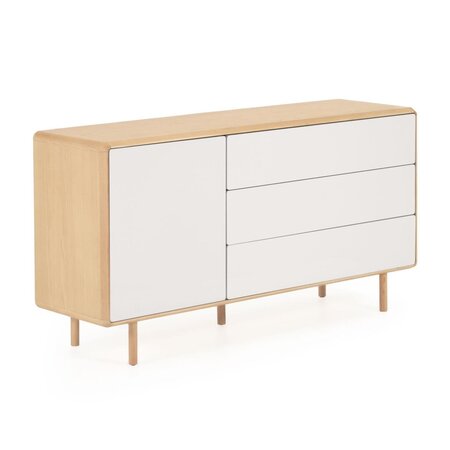 Kave Home ANIELLE - Sideboard 150 x 78 cm-Natur, Grau