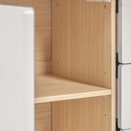 Kave Home ANIELLE - Sideboard 150 x 78 cm-Natur, Grau