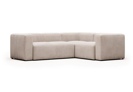 Kave Home BLOK - Ecksofa 3 Sitzer-Beige